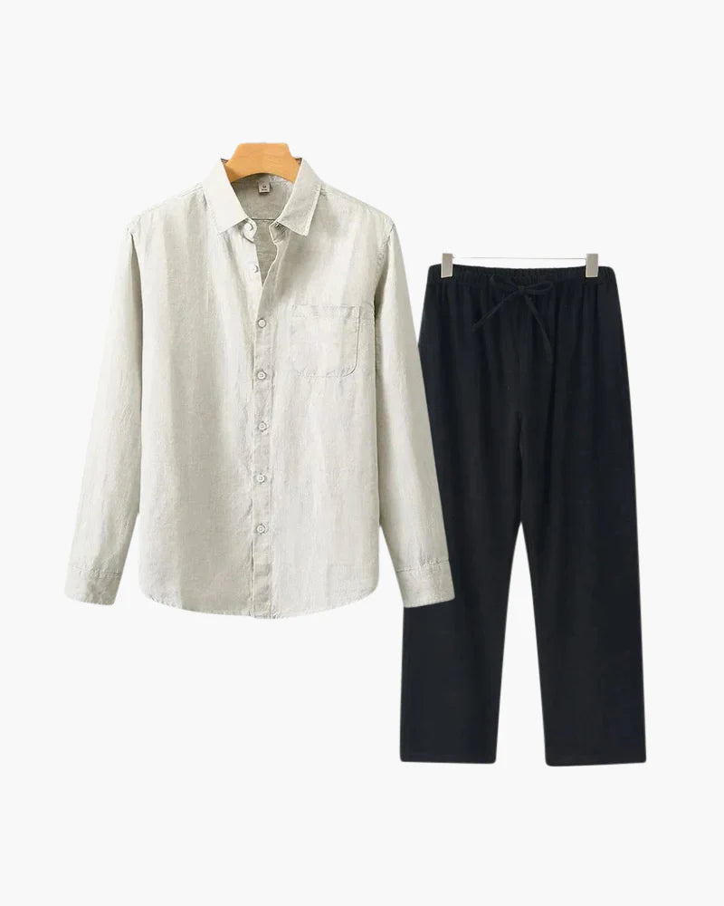 Aurelé Linen Set – Shirt & Trousers Combo