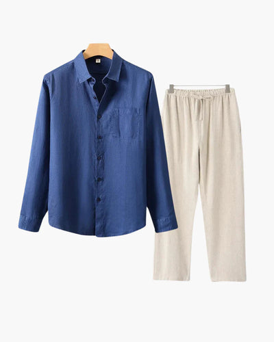 Aurelé Linen Set – Shirt & Trousers Combo