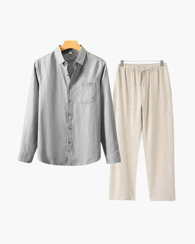 Aurelé Linen Set – Shirt & Trousers Combo