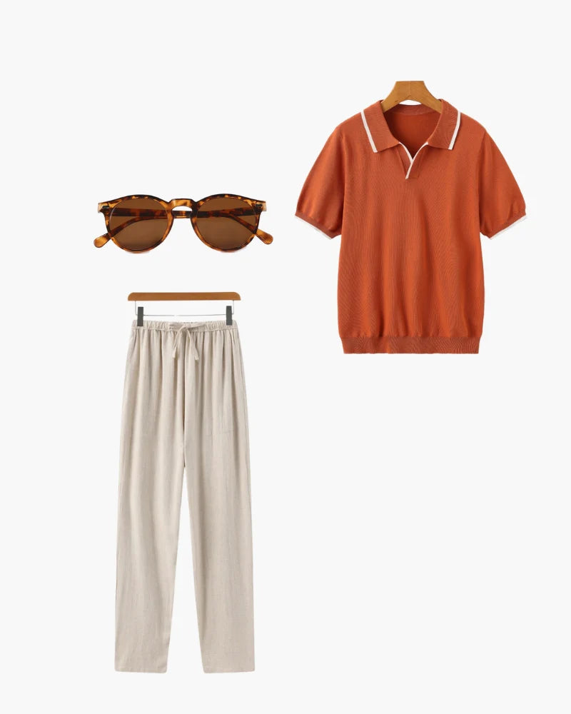 Cap Ferrat Linen Set – Modern Coastal Elegance