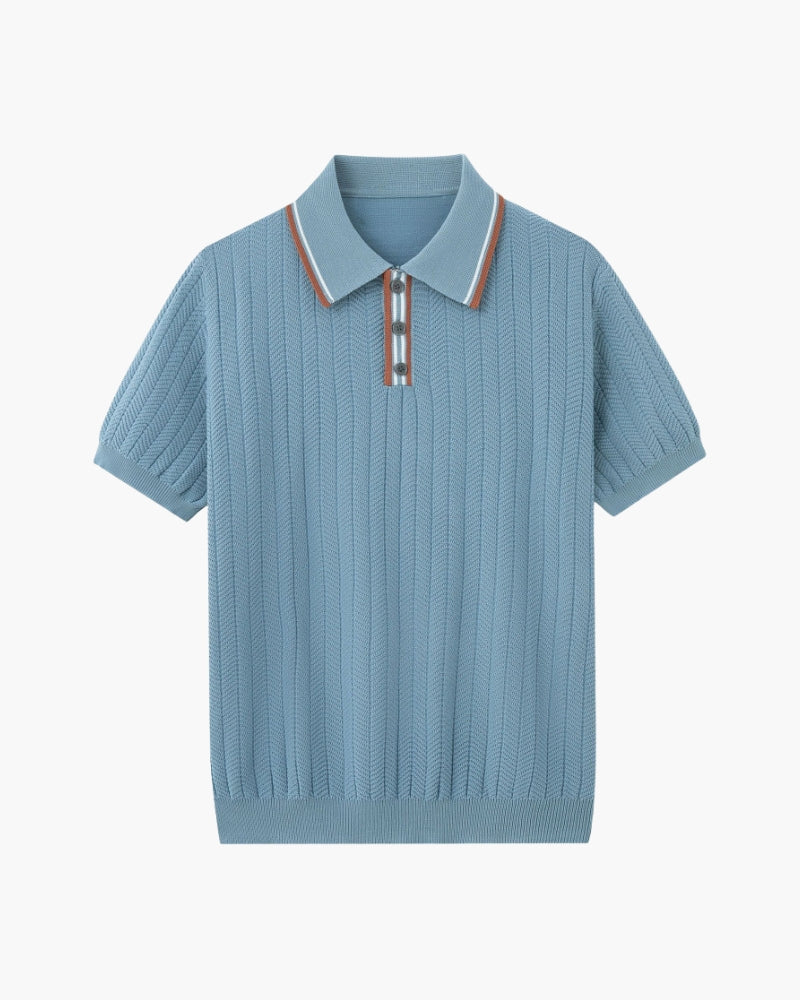 Milan Knit Polo – Modern Minimalist Style