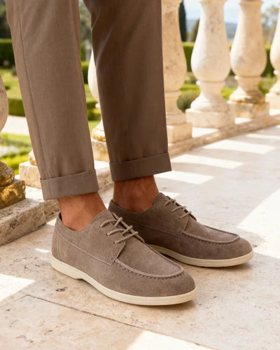 Florence Suede Derbies – Classic Laced Design