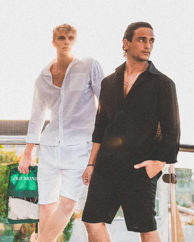 Capri Linen Shorts – Relaxed Fit Elegance