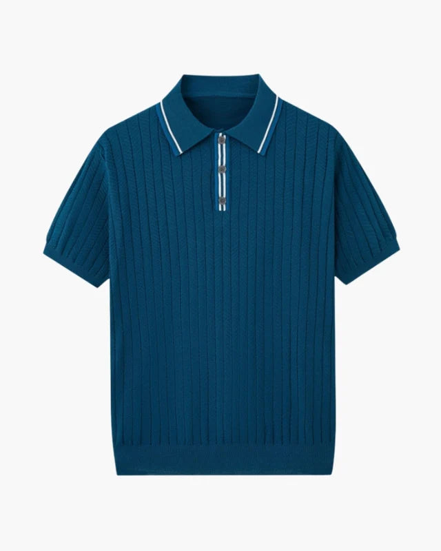 Milan Knit Polo – Modern Minimalist Style