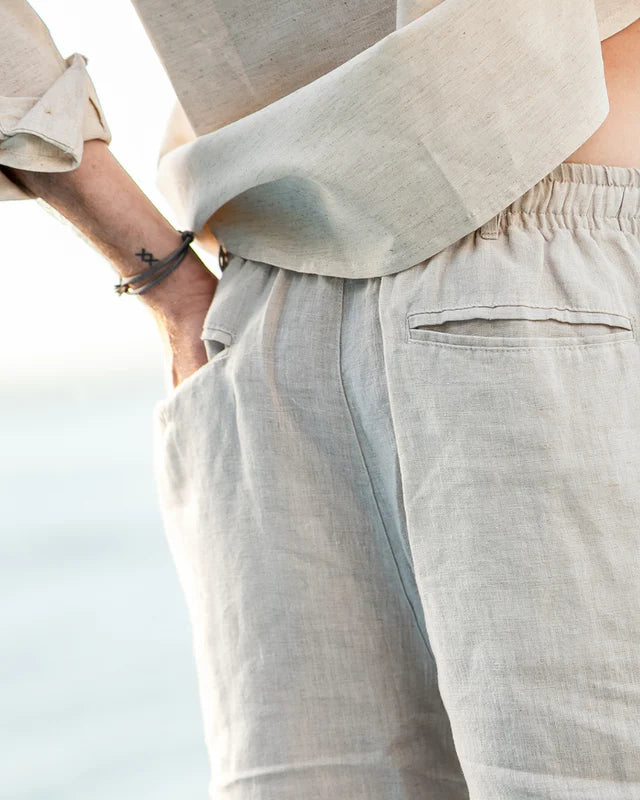 Capri Linen Shorts – Relaxed Fit Elegance