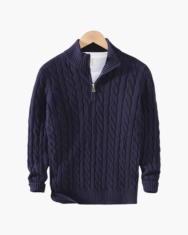 Maximus Half Zip Sweater – Cotton Luxury